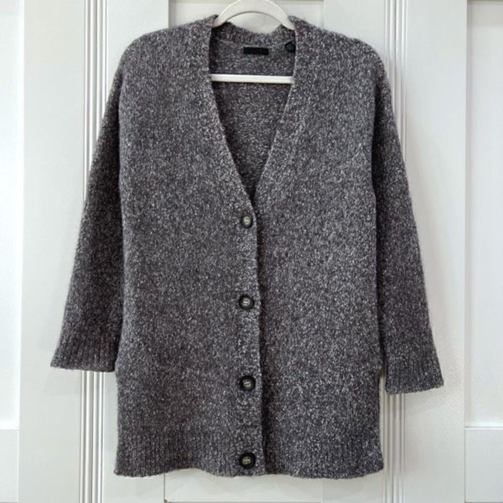 ATM Anthony Thomas Melillo Sweater Womens XS Gray Alpaca Blend Button Up